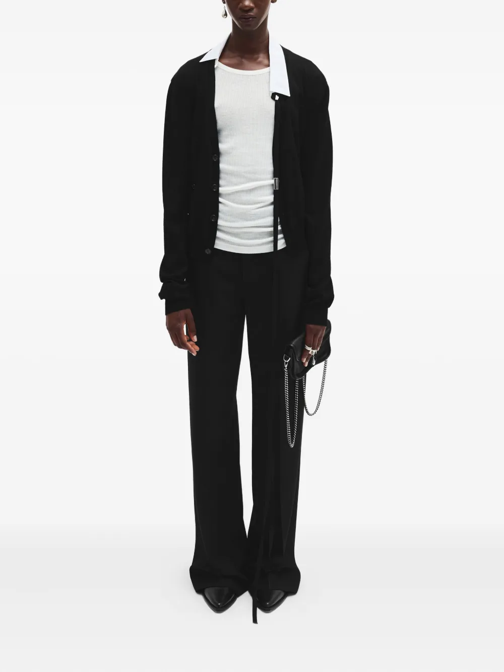 Ann Demeulemeester Adela shirt collar - Wit