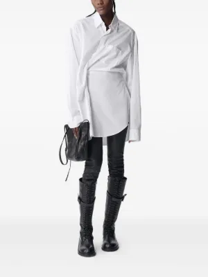 ANN DEMEULEMEESTER 2008SS 裾裏ストライプパンツ XS ANN DEMEULEMEESTER 2008SS 裾裏ストライプパンツ XSΩ