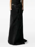 Ann Demeulemeester Goele high-waisted denim maxi skirt - Black
