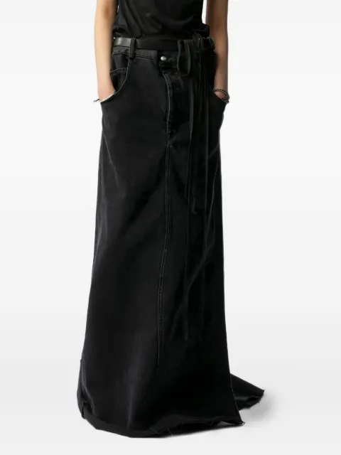 Ann Demeulemeester Goele high-waisted denim maxi skirt