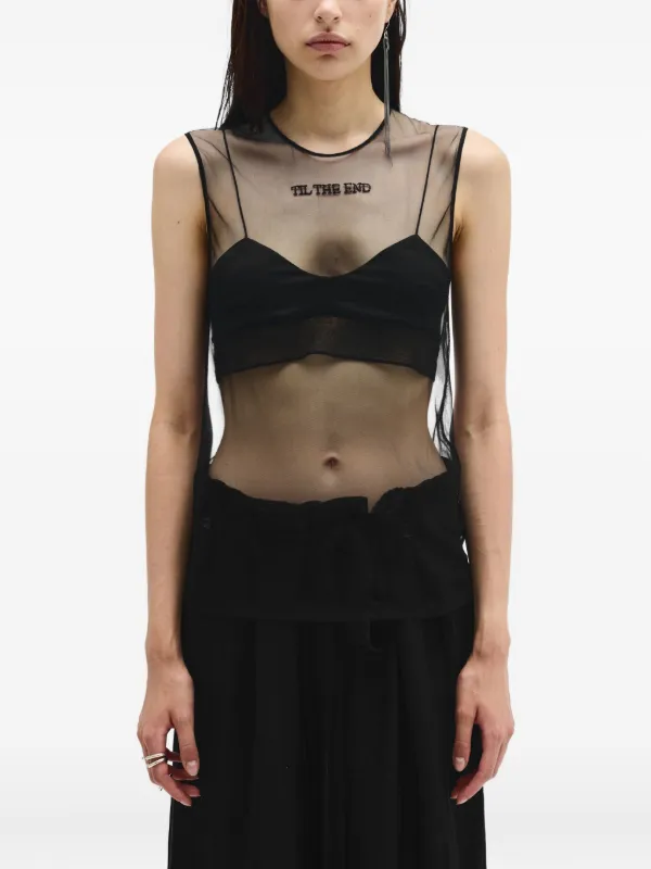 アンドゥルムメステール TIL ROSES タンクトップ Ann Demeulemeester - アン・ドゥムルメステール ANN