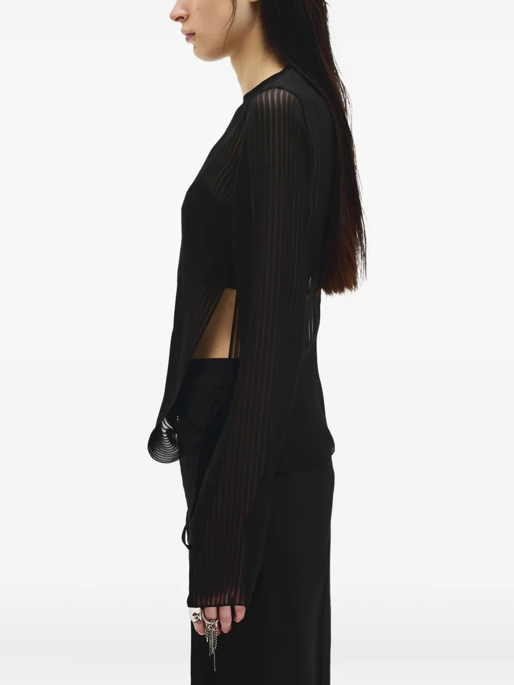 Ann Demeulemeester Benonia long-sleeve blouse - Zwart