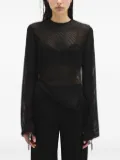 Ann Demeulemeester Benonia long-sleeve blouse - Black