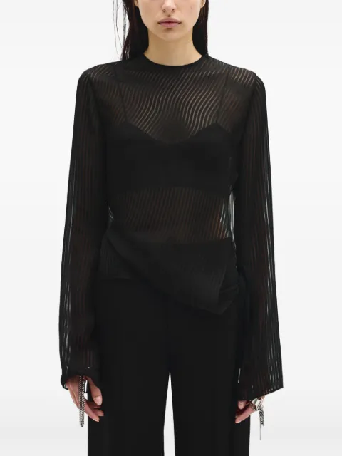 Ann Demeulemeester Benonia long-sleeve blouse