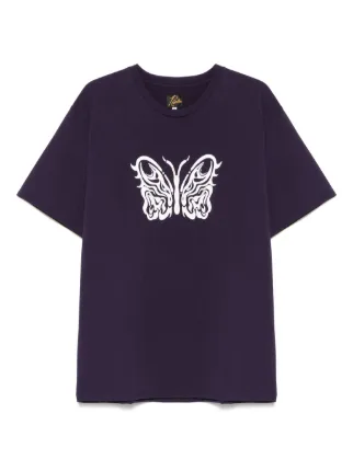 新品 NEEDLES × Kae Tanaka 25SS コラボ 蝶 シャツ L Needles x Kae Tanaka S/S One-Up Shirt - KT Papillon