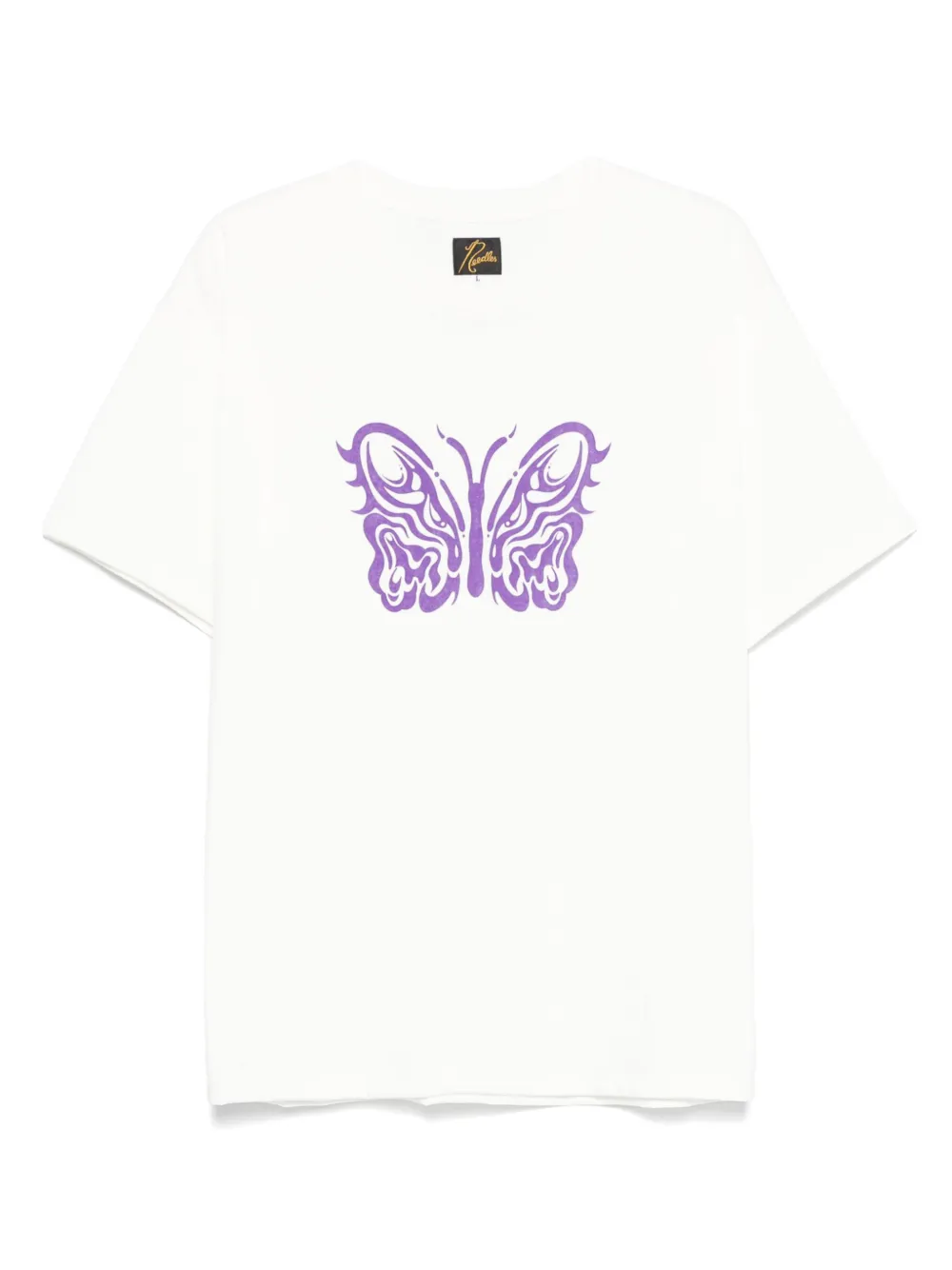 Needles logo-print T-shirt - ホワイト Needles logo-print T-shirt - ホワイト