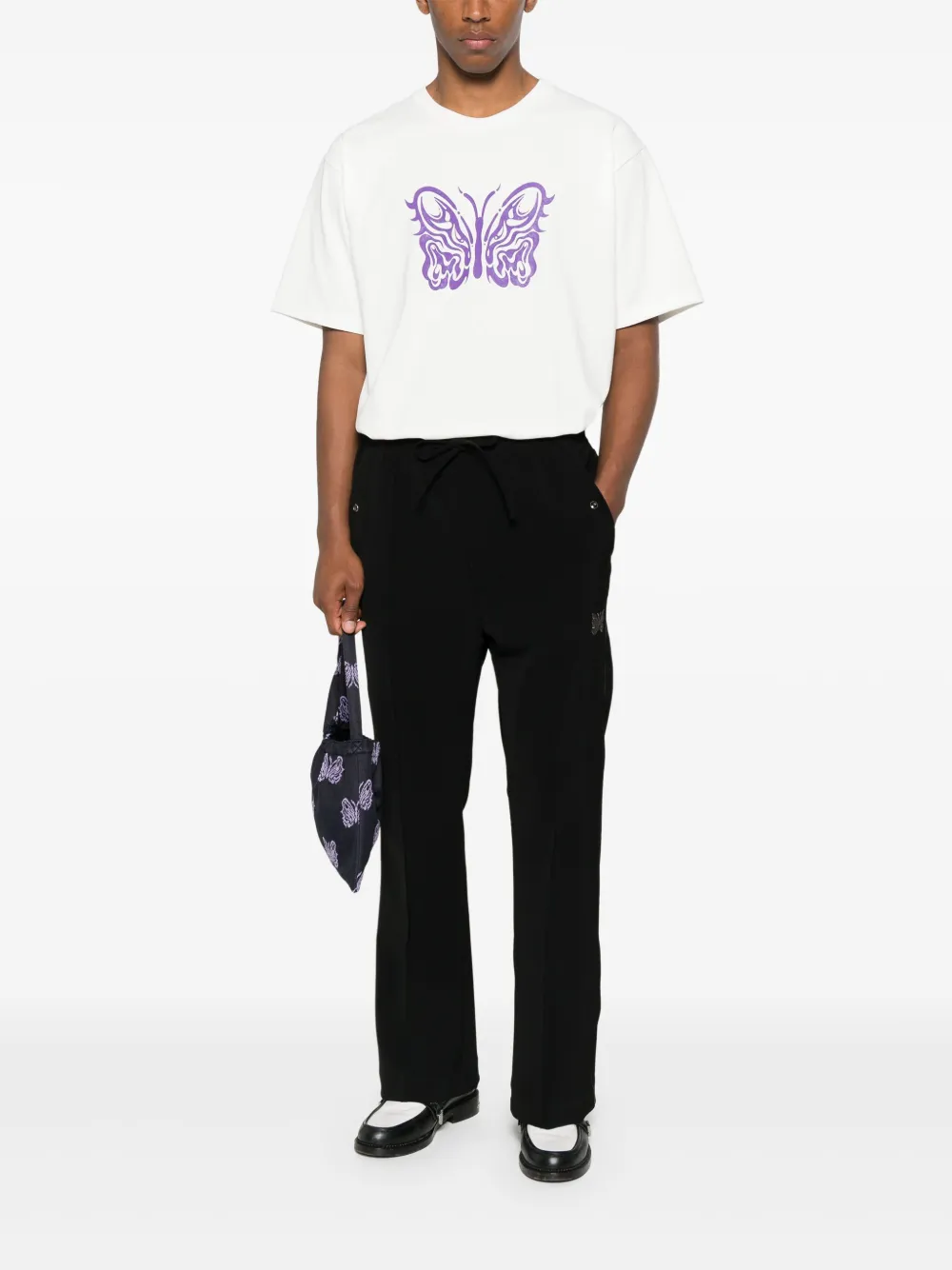 Needles logo-print T-shirt - Wit