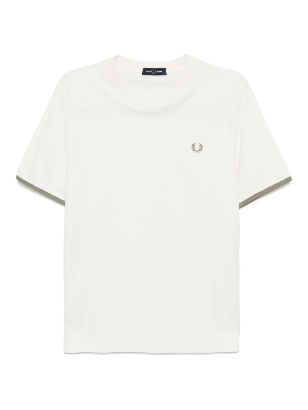 logo-embroidered T-shirt