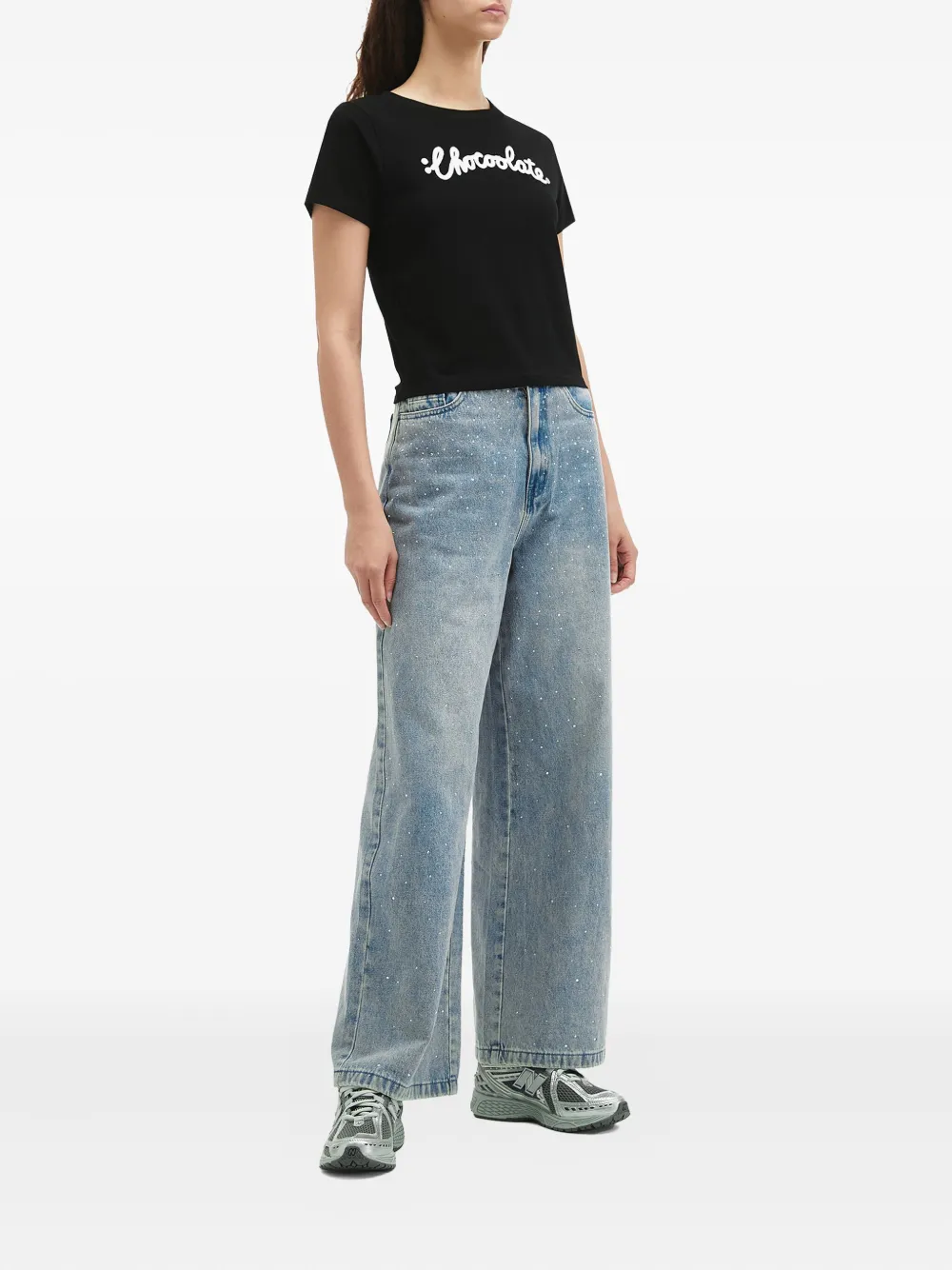 CHOCOOLATE logo-embroidered T-shirt | T-Shirts & Jersey Shirts | Image 2