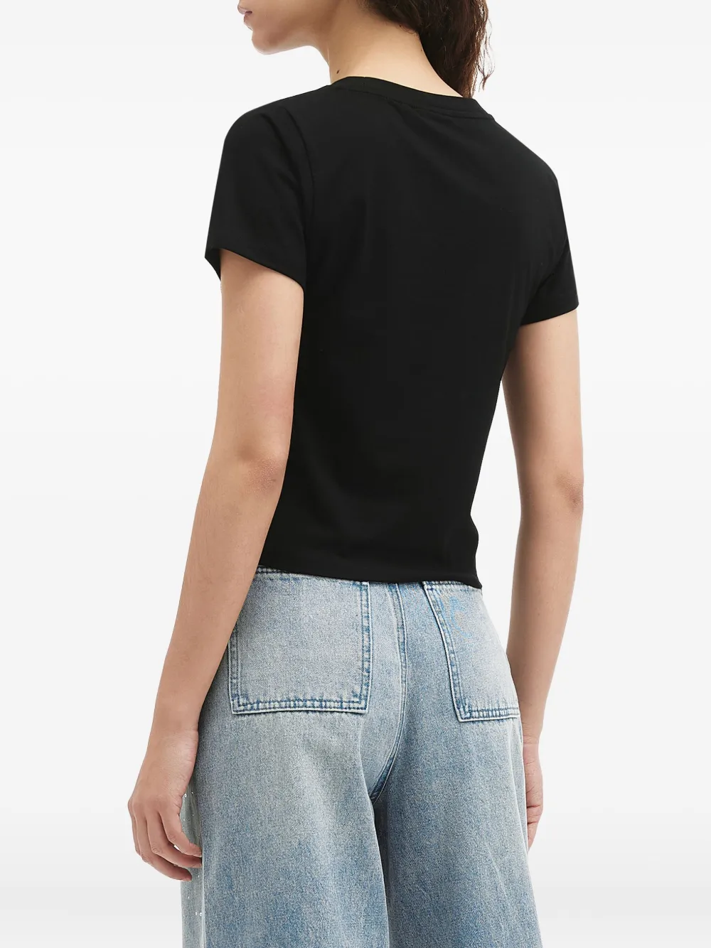 Chocoolate Logo-embroidered T-shirt In Black