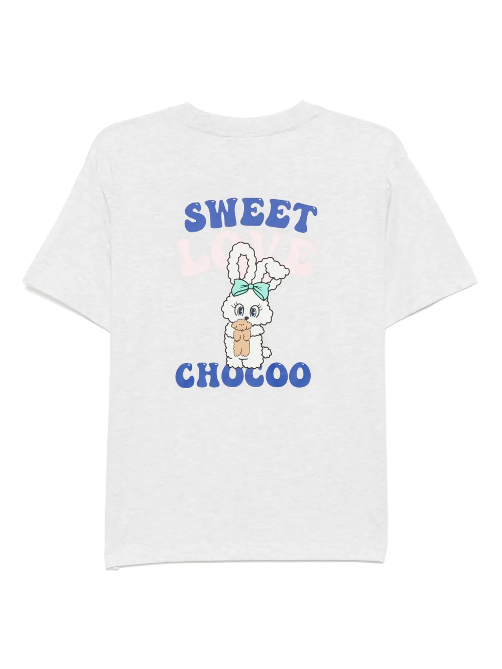 CHOCOOLATE T-shirt met geborduurd logo - Grijs