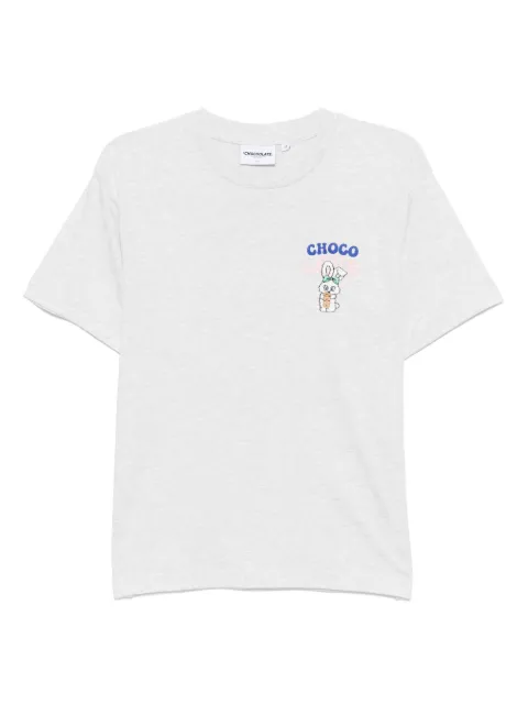 CHOCOOLATE logo-embroidered T-shirt
