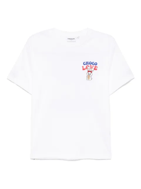 CHOCOOLATE logo-embroidered T-shirt