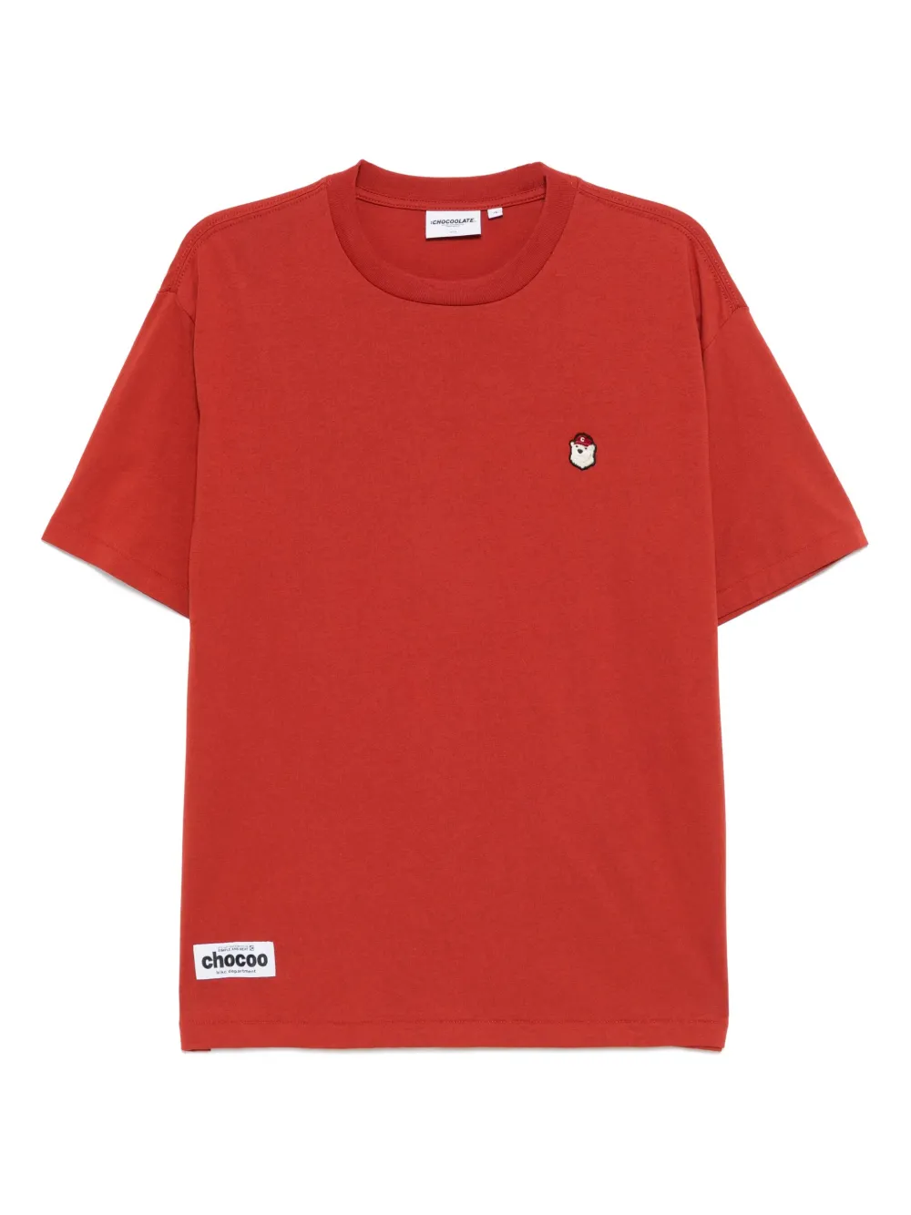 CHOCOOLATE T-shirt met logopatch Rood