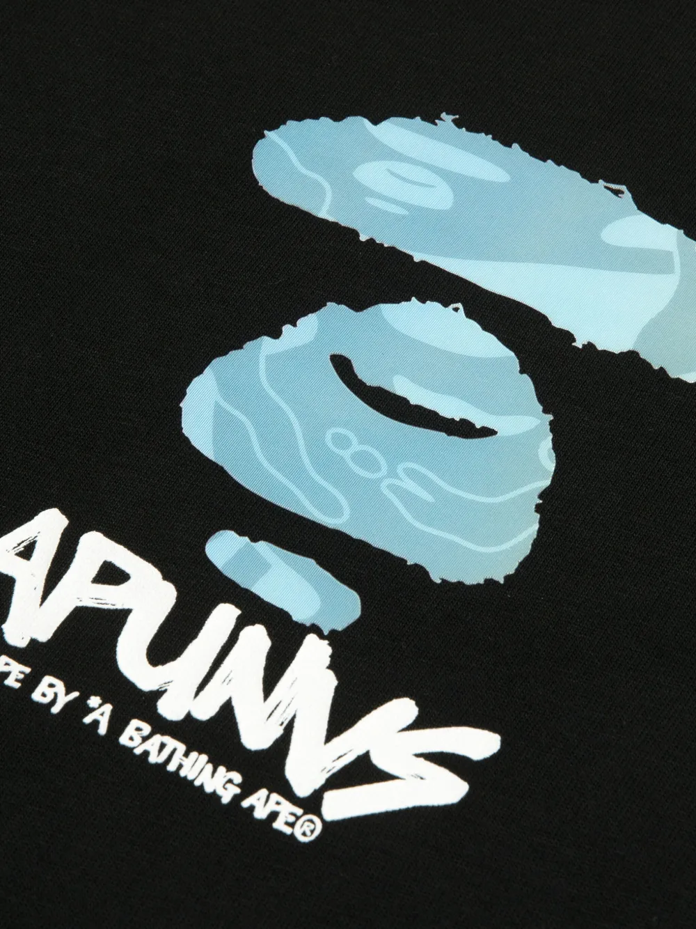 AAPE BY *A BATHING APE T-shirt met grafische print Zwart