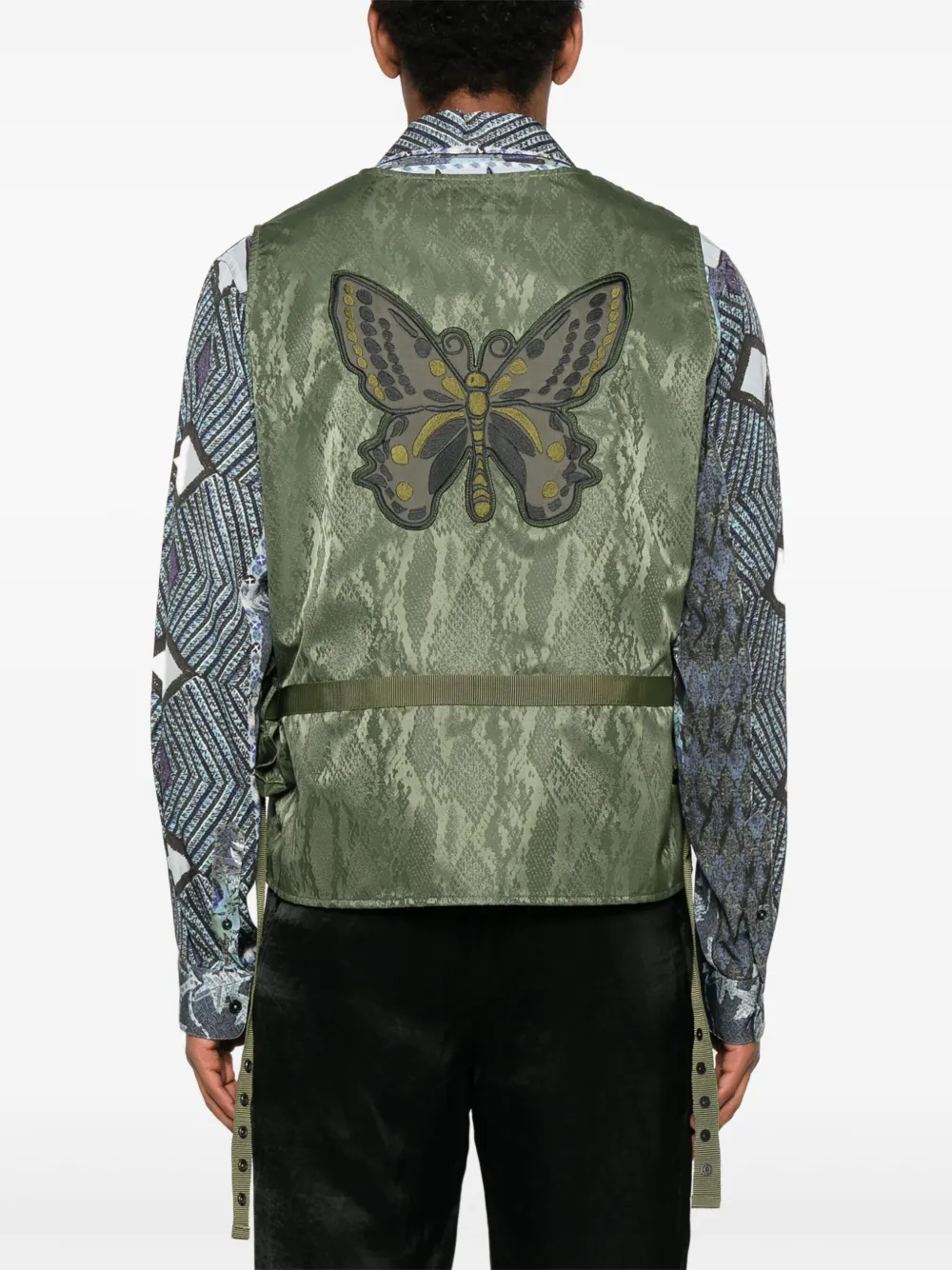 Shop Needles Logo-embroidered Gilet