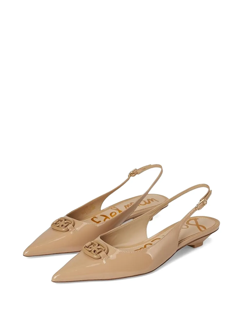 Sam Edelman Bianka pointed-toe slingback pumps Neutrals