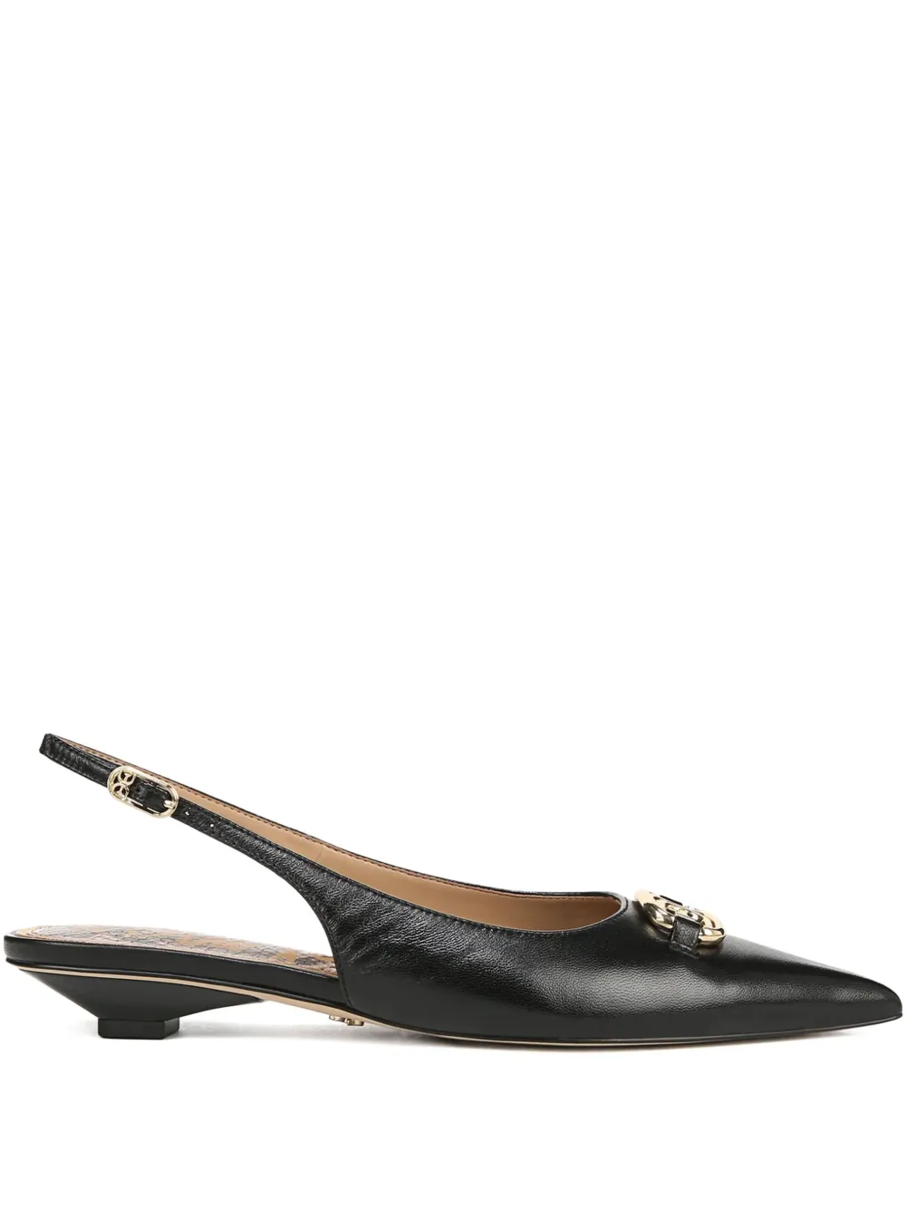 Sam Edelman Aggie pointed-toe slingback pumps Black
