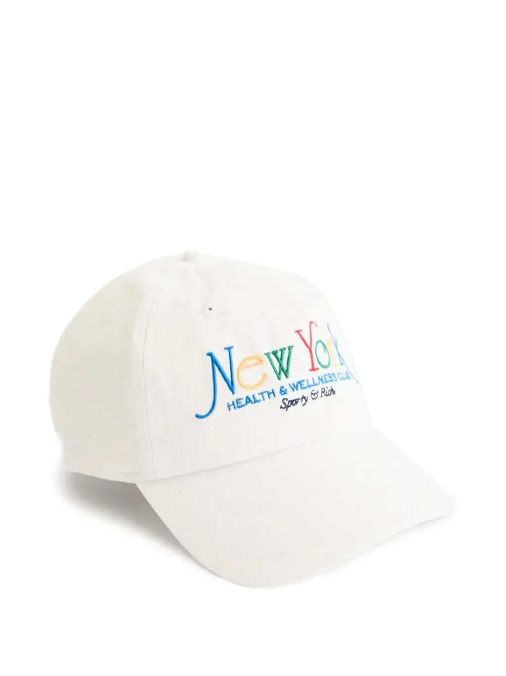 Sporty & Rich NY 94 logo-embroidered cap Wit