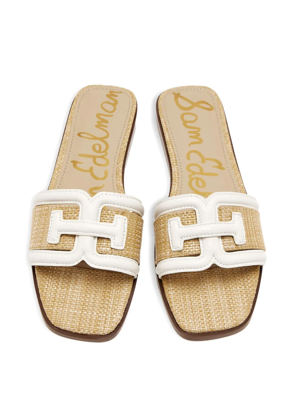 Sam Edelman Irina woven slide sandals White