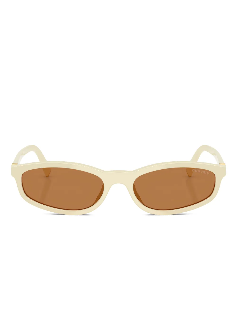 Miu Miu Eyewear oval-frame sunglasses | White | Image 1