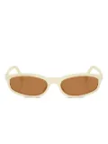 Miu Miu Eyewear oval-frame sunglasses - White