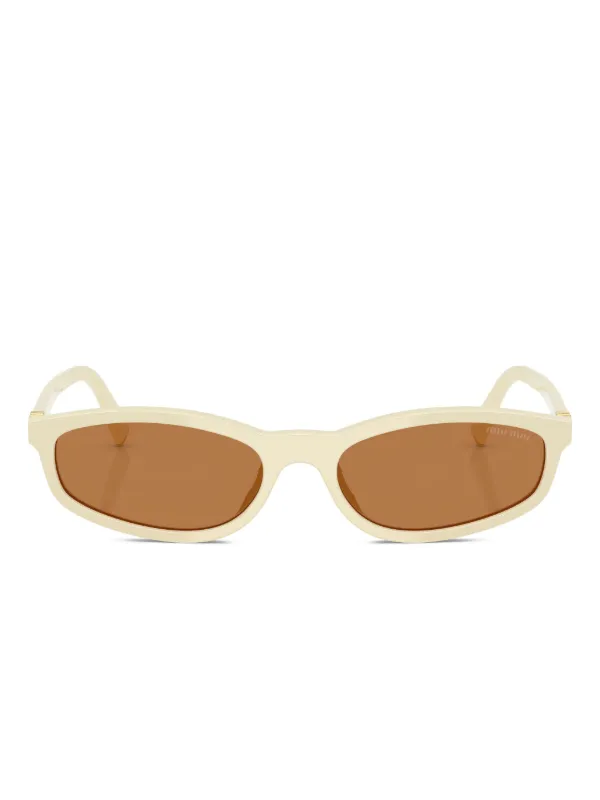 Eyewear Miu Miu オーバルフレームサングラス miu miu オーバルフレーム ゴールドトーン | サングラス 小物