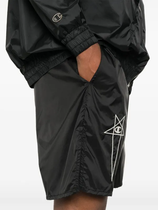 Rick Owens Champion コラボ バミューダショーツ ブラック Rick Owens x Champion バミューダショーツ | ブラック