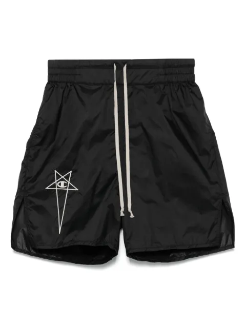 Rick Owens X Champion logo-embroidered bermuda shorts