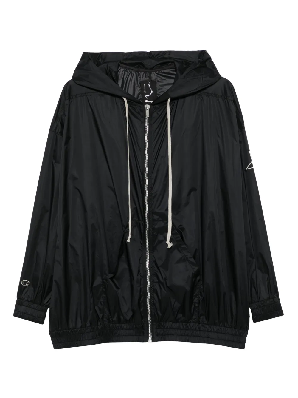 Rick Owens X Champion logo-patch jacket | Black | Image 1