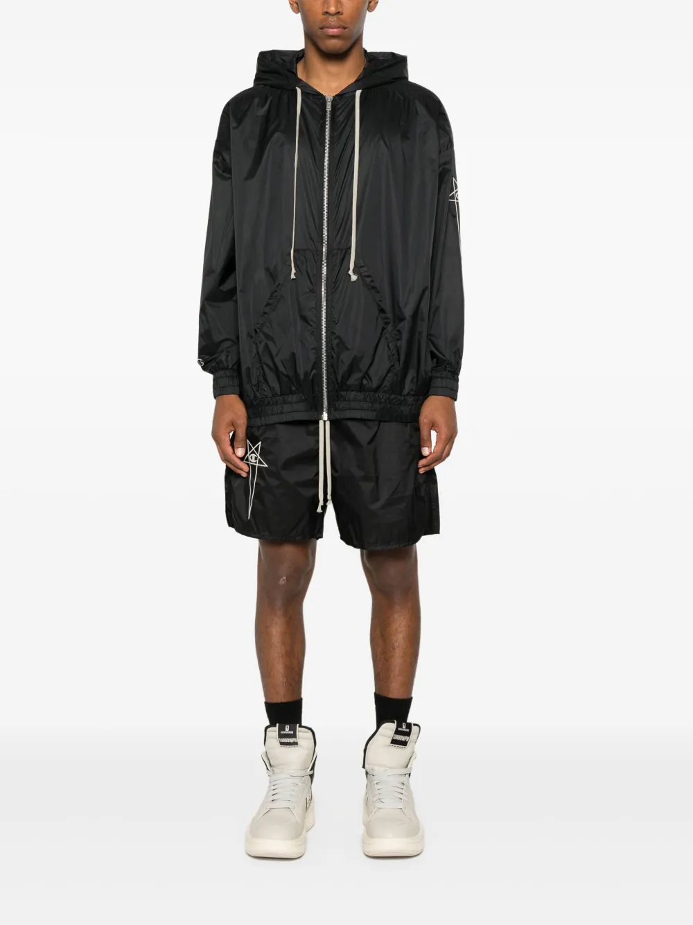 Rick Owens X Champion logo-patch jacket | Hooded Jackets | Image 2