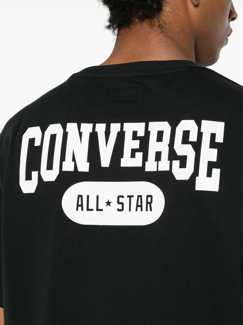 Converse T-shirt met logoprint Zwart