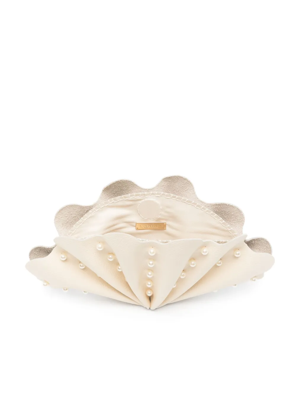 Vanina Coquillage des Sables clutch Beige