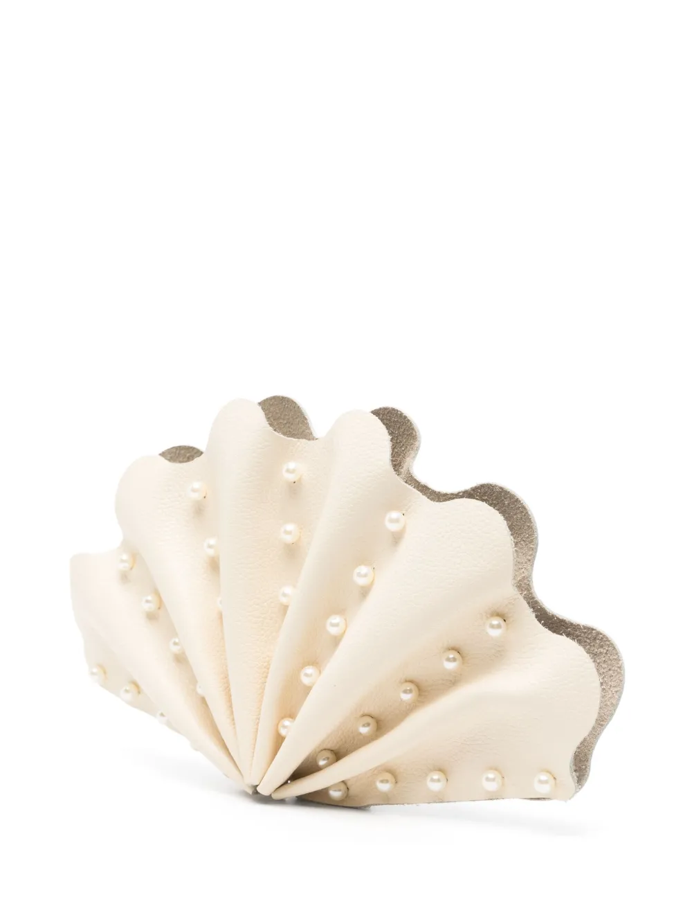 Vanina Coquillage des Sables clutch Beige