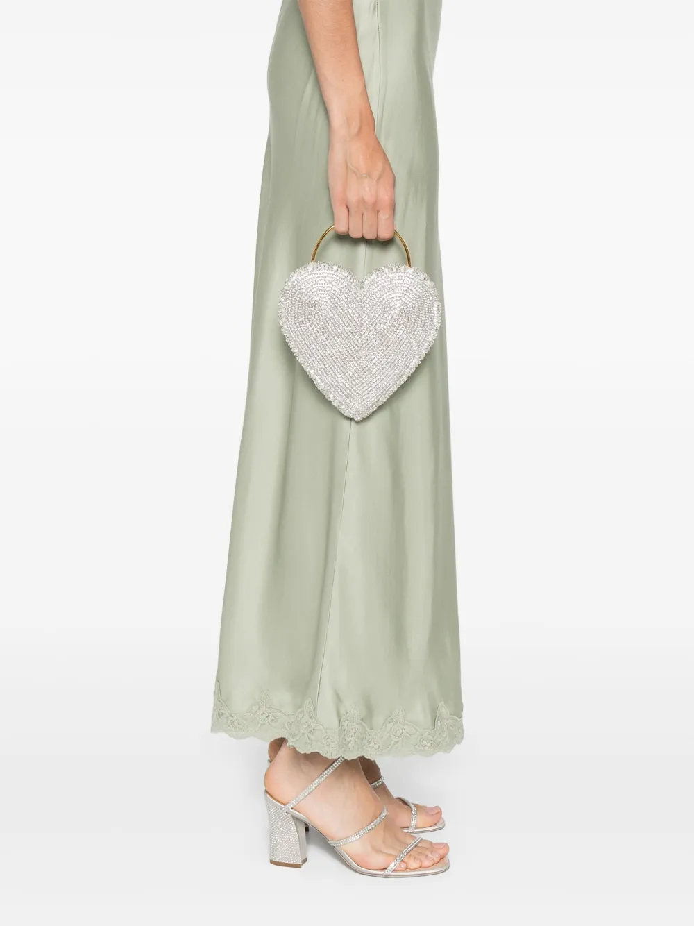 Vanina Reine De Coeur clutch - Zilver
