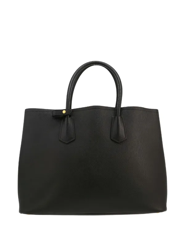 Prada Pre-Owned サフィアーノ トートバッグ | ブラック | FARFETCH JP