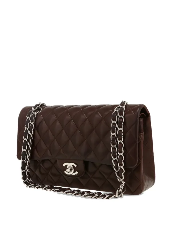 CHANEL Pre-Owned 2006 Double Flap Shoulder Bag Brown FARFETCH MY