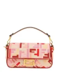 Fendi Pre-Owned Zucca Embroidered Canvas Baguette shoulder bag - Pink