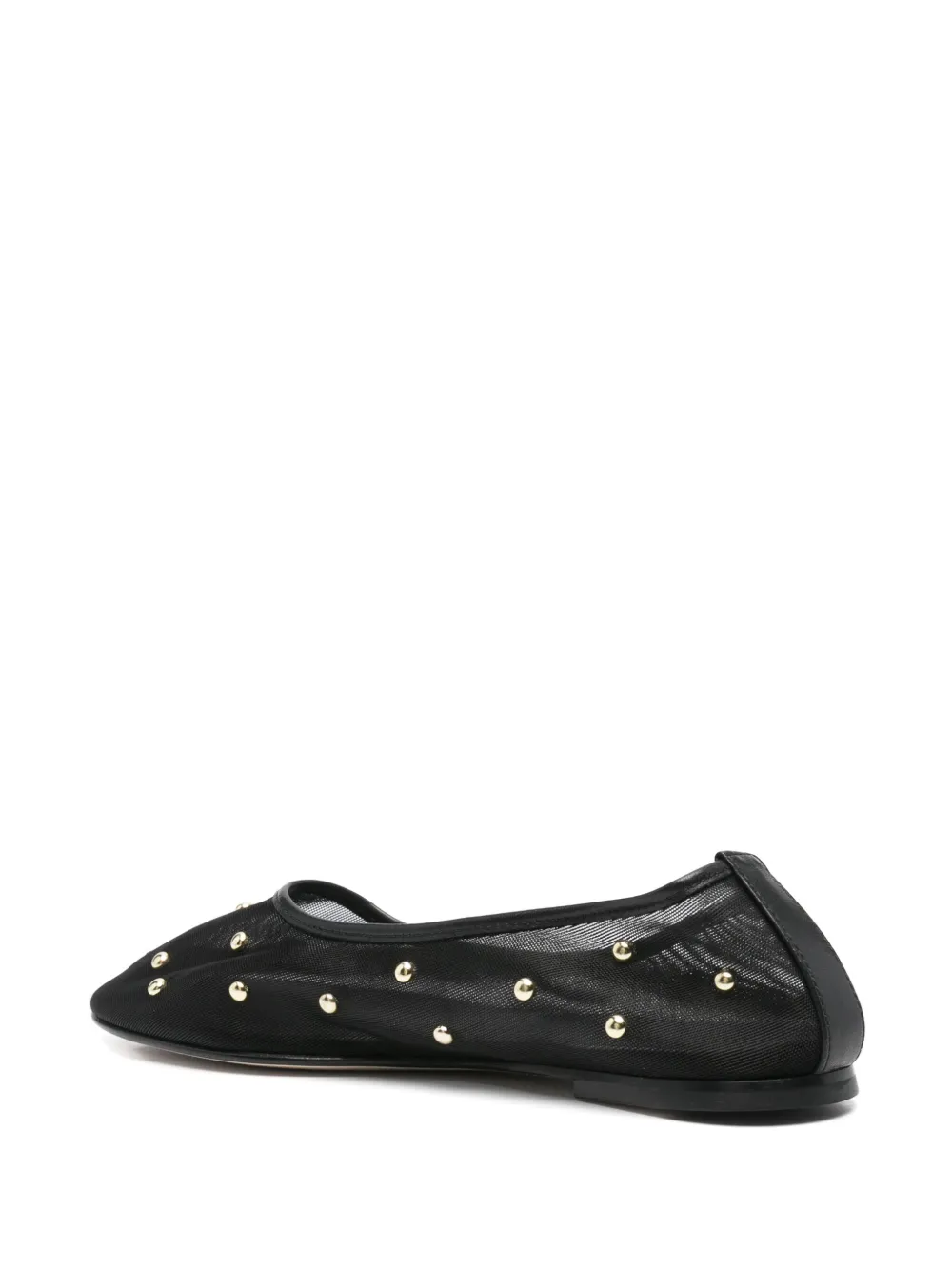 DEAR FRANCES STUDS MESH BALLET FLATS