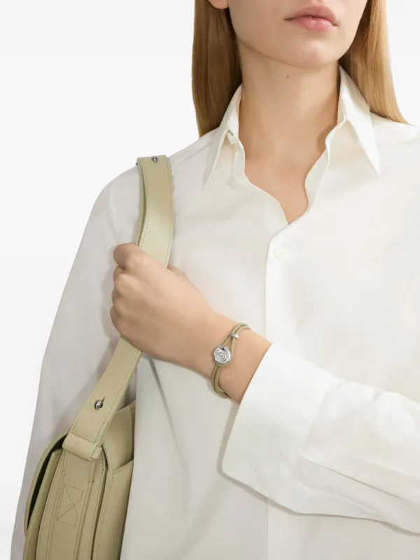 Burberry Leather B Shield ブレスレット | シルバートーン | FARFETCH JP