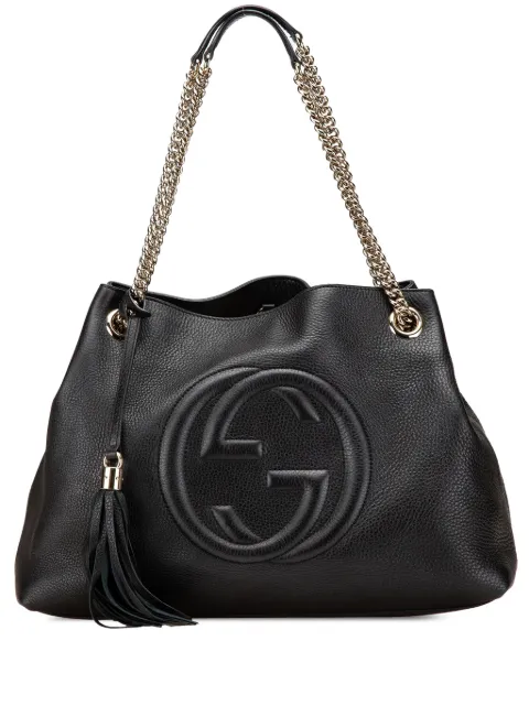 Gucci Pre-Owned شنطة عملية 'سوهو' جلد متوسطة بسلسلة 2000-2015