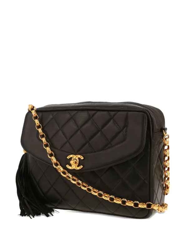 Chanel Pre-owned 1994 CC Turn-lock Camera Bag in Black