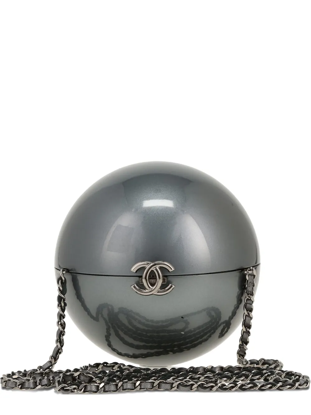 CHANEL Pre-Owned パール クラッチバッグ - シルバートーン CHANEL Pre-Owned パール クラッチバッグ - シルバートーン