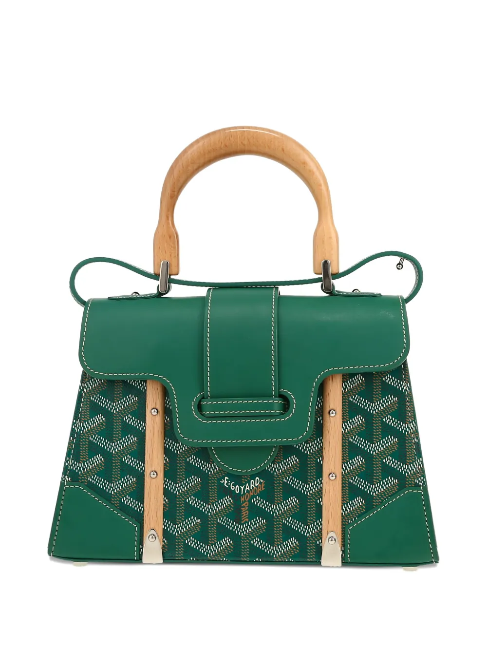 printed geometric top handle bag
