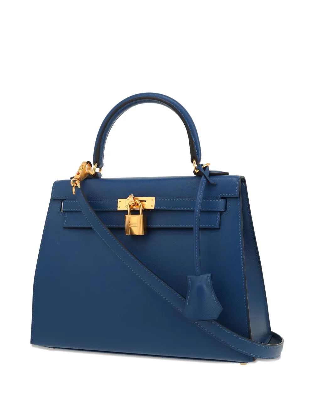 ケリー　HERMES ミュール　カデナ　フラットパンプス　24 濃紺　スエード Hermès Pre-Owned ケリー 25 2way ハンドバッグ | ブルー | FARFETCH JP