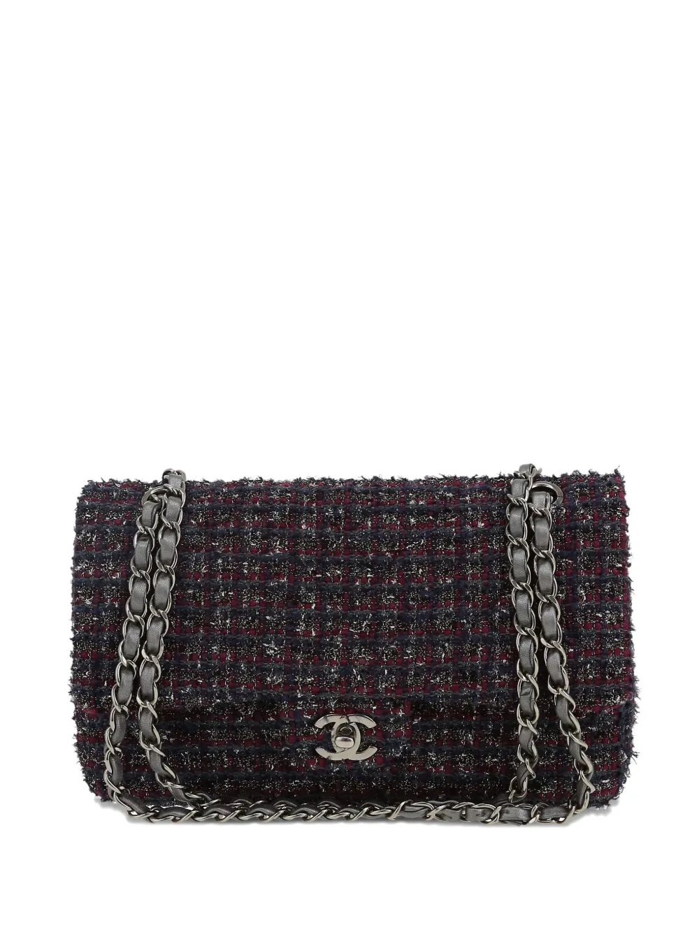 CHANEL Pre-Owned Timeless ツイード ショルダーバッグ - ブルー CHANEL Pre-Owned Timeless ツイード ショルダーバッグ - ブルー