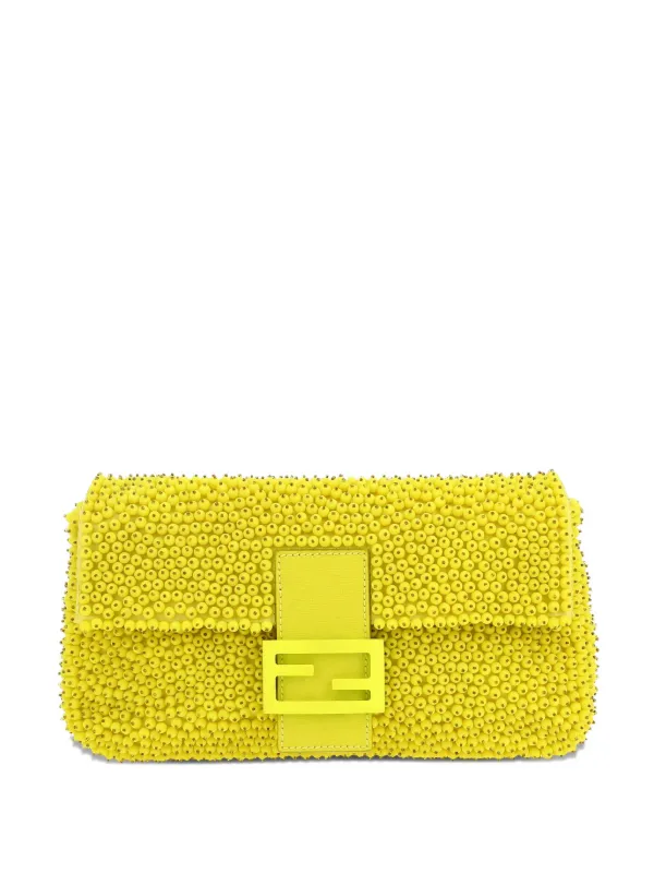 フェンディ FENDI バゲット ケース イエロー がま口 フェンディ FENDI
