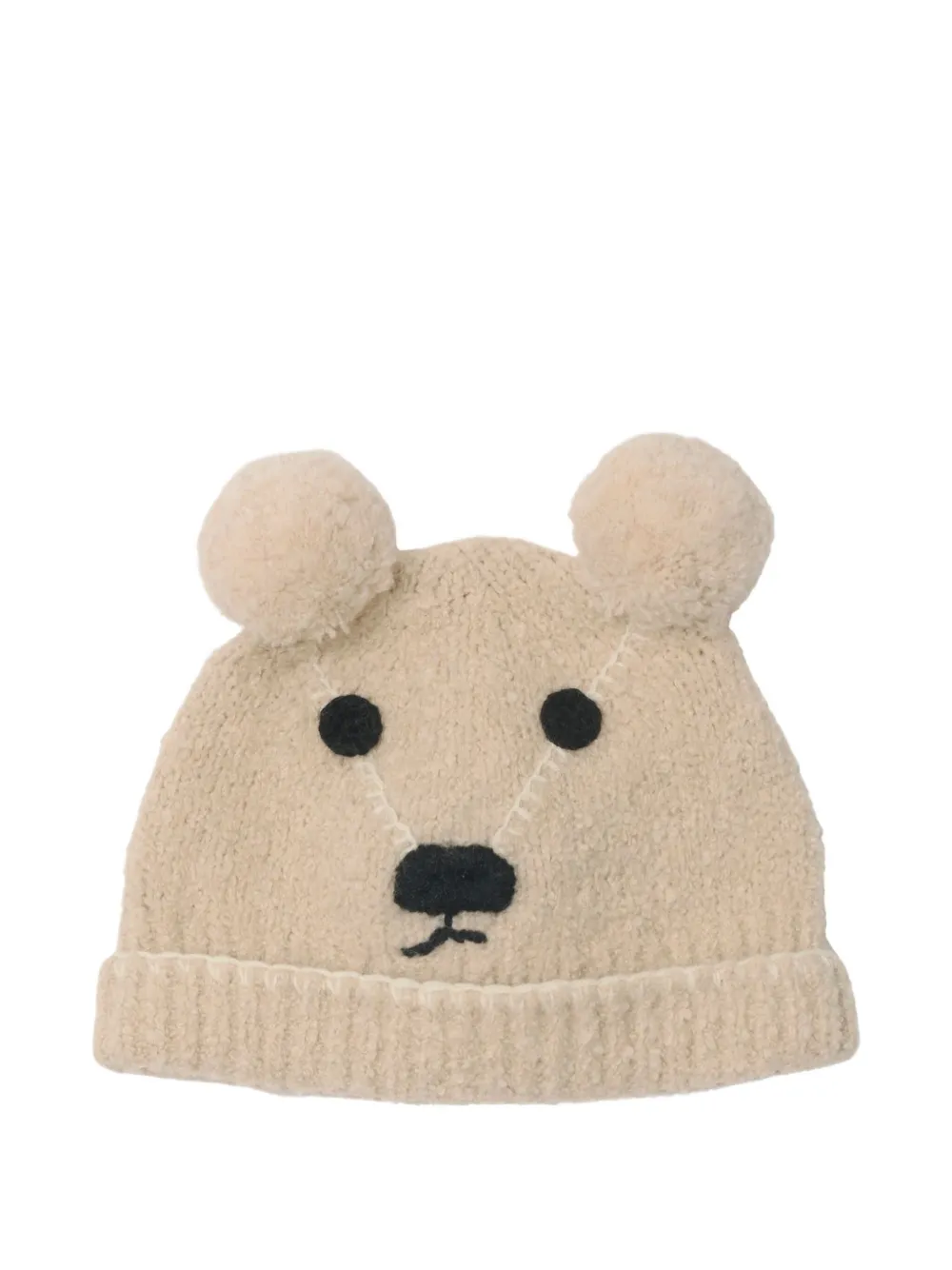 Burberry Kids logo-embroidered beanie set - Beige