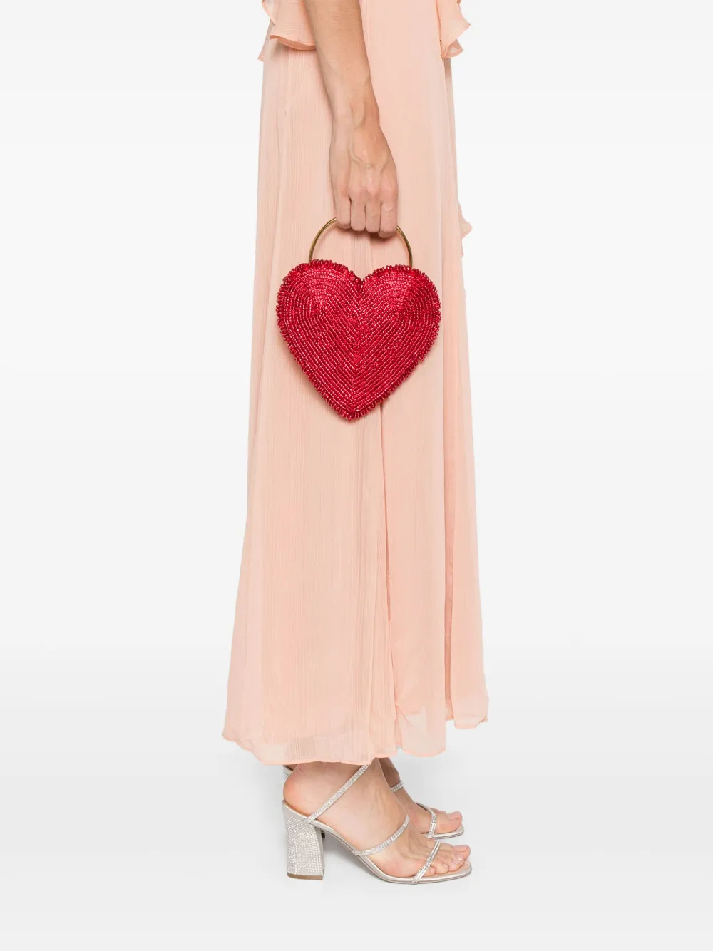 Vanina Reine De Coeur clutch - Rood
