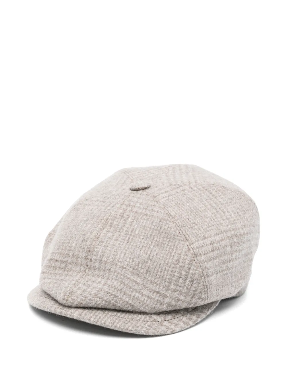 Tagliatore checked baker boy hat | Neutrals | Image 1
